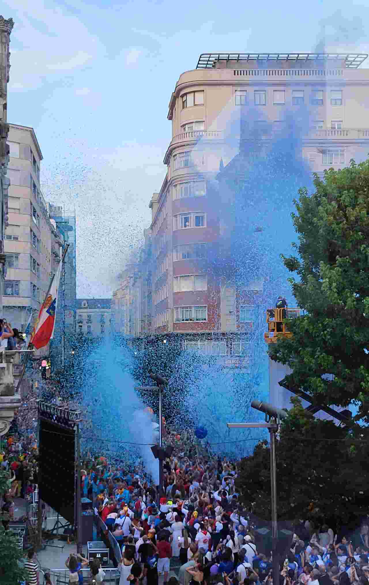 Imagen del chupinazo de la Semana Grande